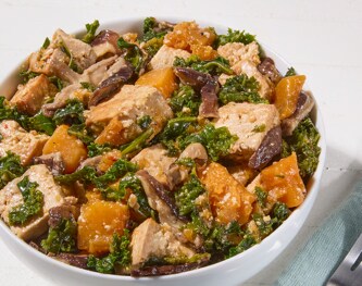 FreshDirect Roasted Tofu, Butternut Squash, and Kale Salad