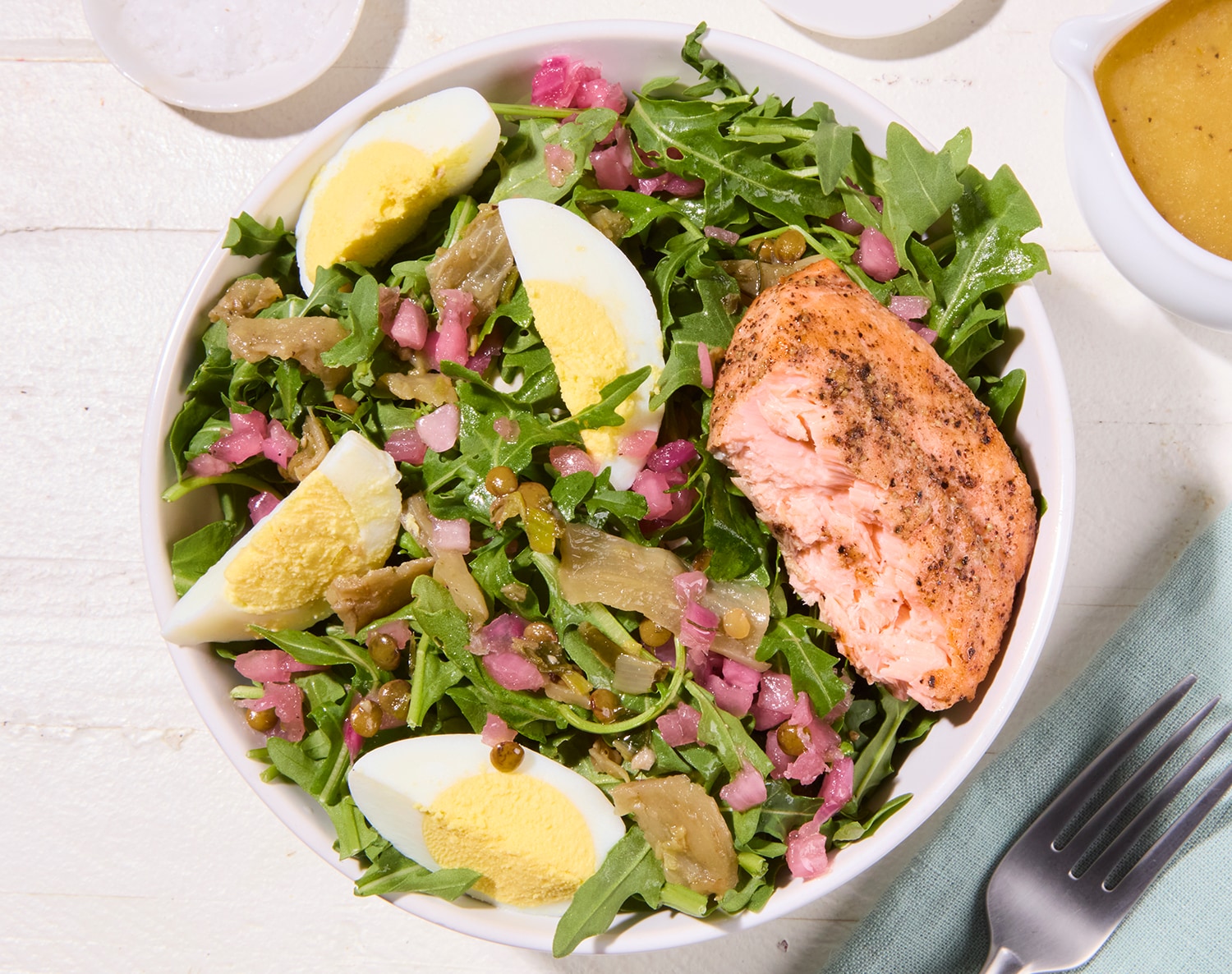 FreshDirect Lentil & Salmon Protein Salad, image 2 of 2 slides