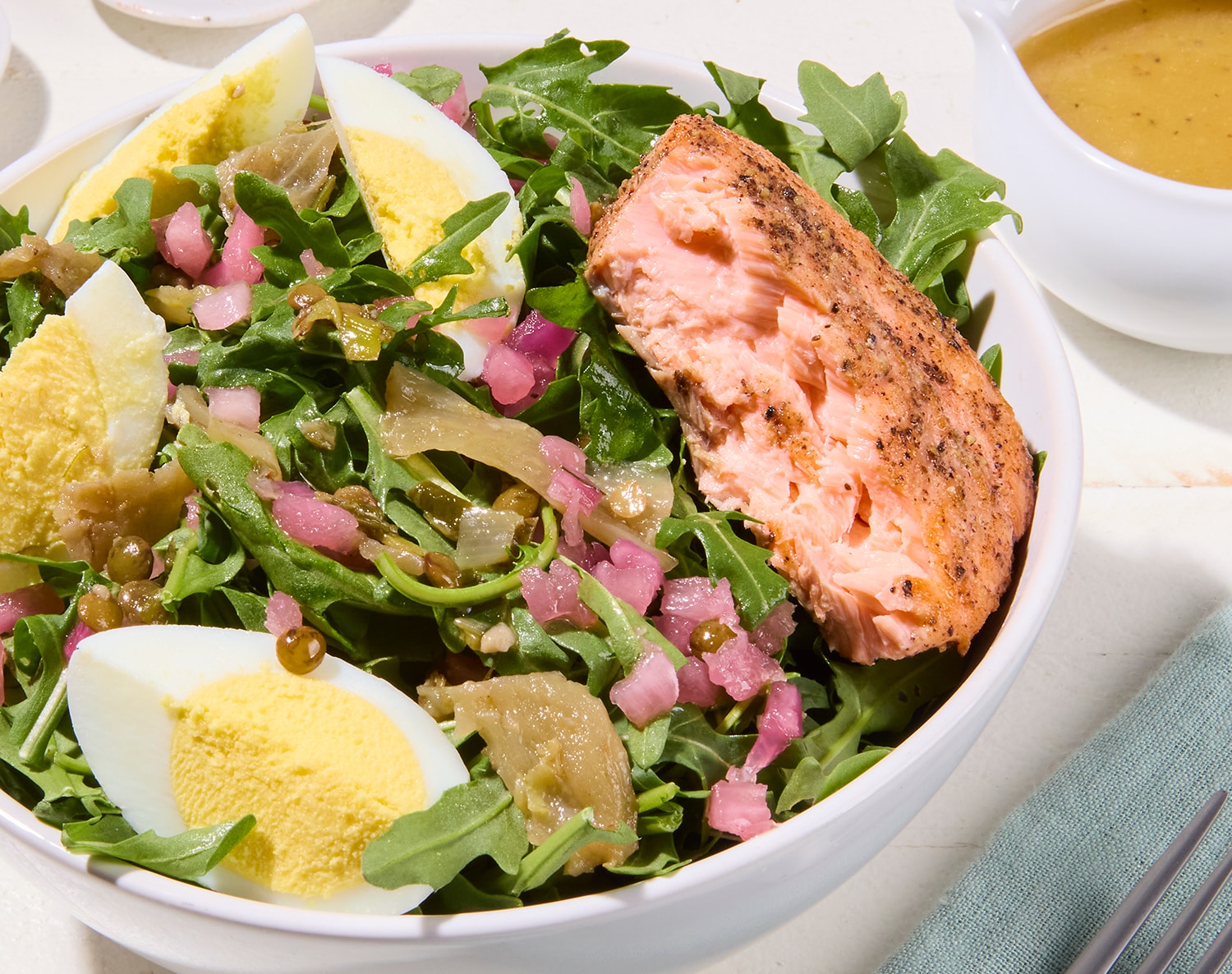 FreshDirect Lentil & Salmon Protein Salad, image 1 of 2 slides