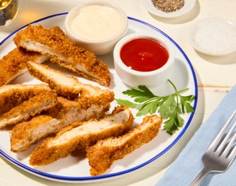 FreshDirect Breaded Chicken Cutlet, Sliced