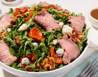 FreshDirect Arugula Salad with Grass-Fed Beef & Gorgonzola