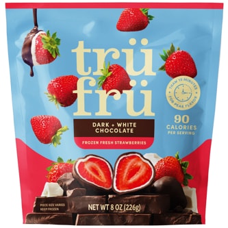 Tru Fru Raspberries in Dark & White Chocolate, Frozen