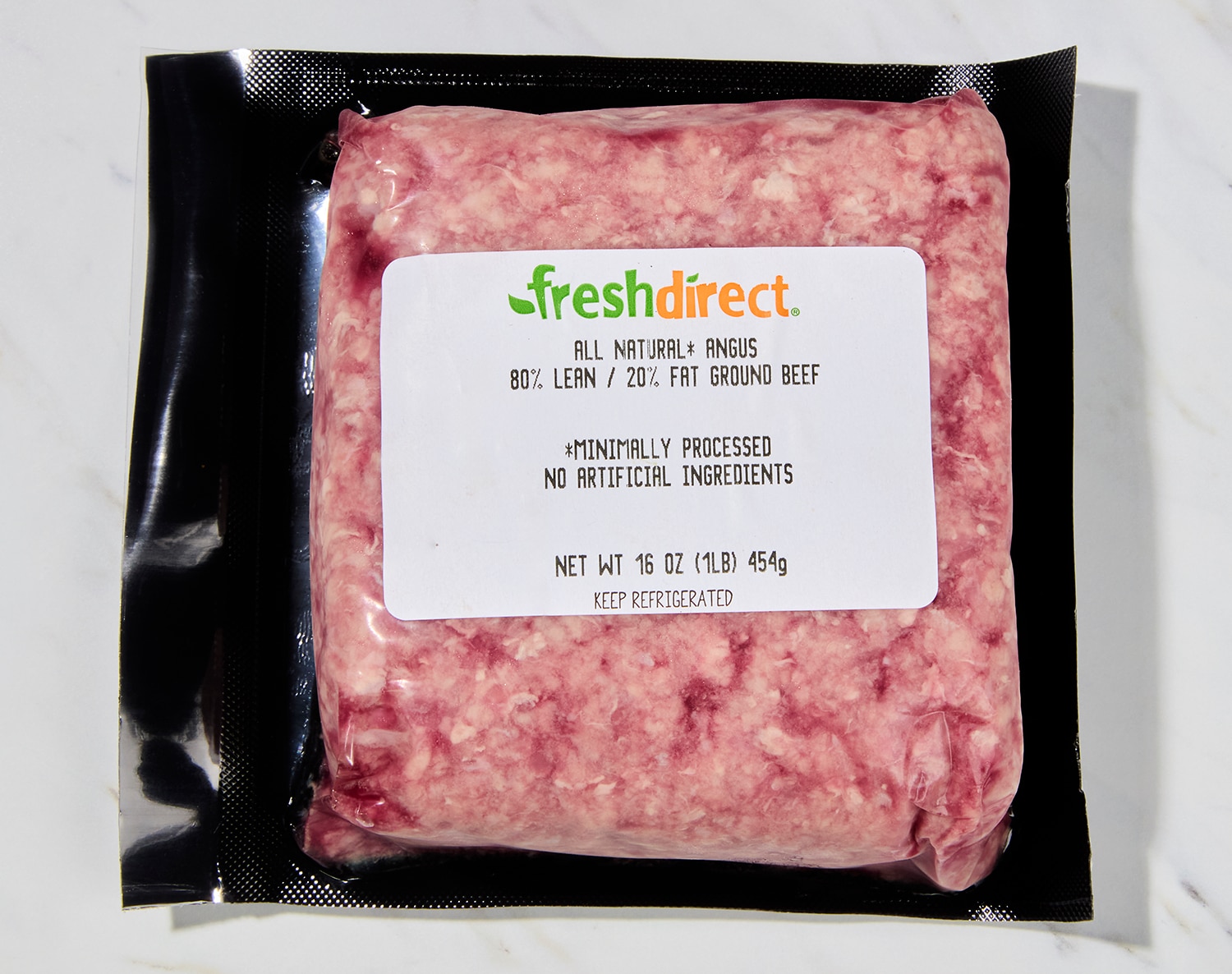 Just FreshDirect Angus 80% Lean Ground Beef, Fresh, image 1 of 2 slides