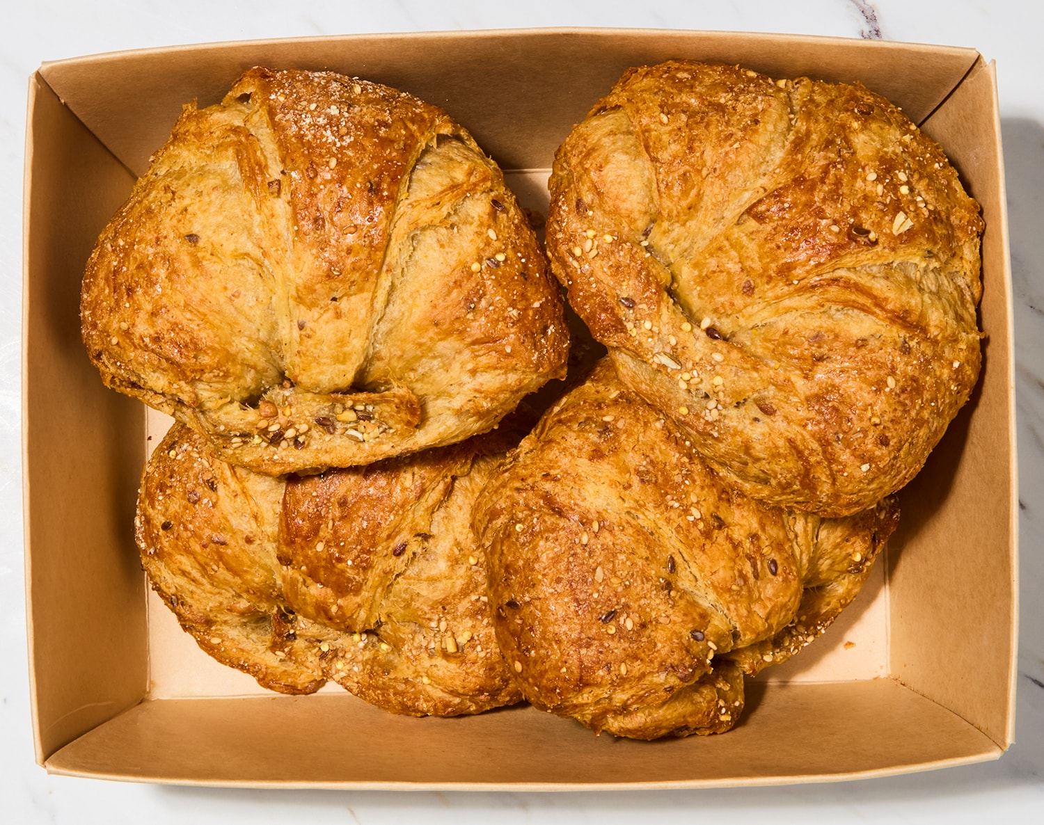 FreshDirect Oven-Ready Multi-Grain Croissants, Frozen, image 2 of 2 slides