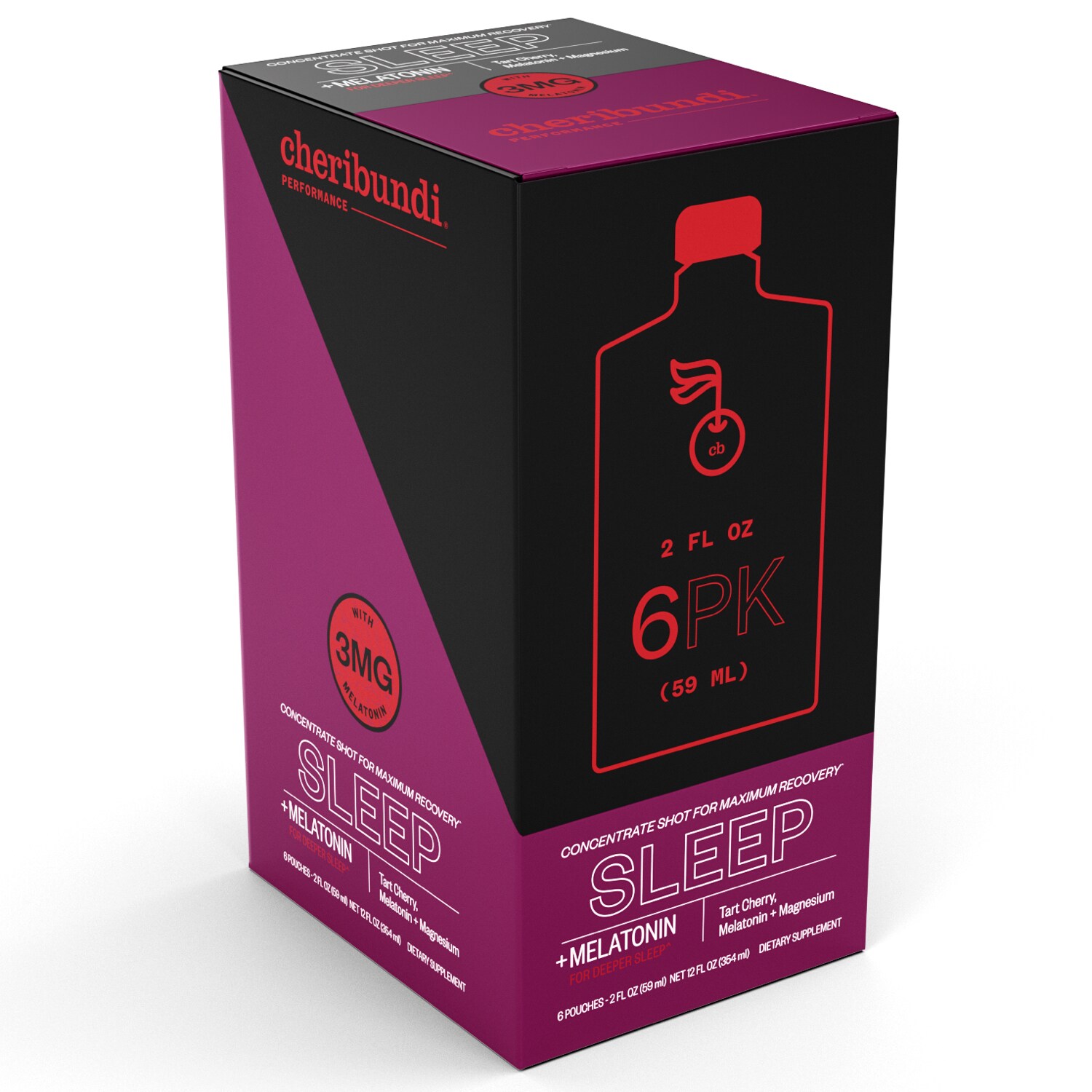 Cheribundi Sleep Tart Cherry Juice Concentrate, Pouches