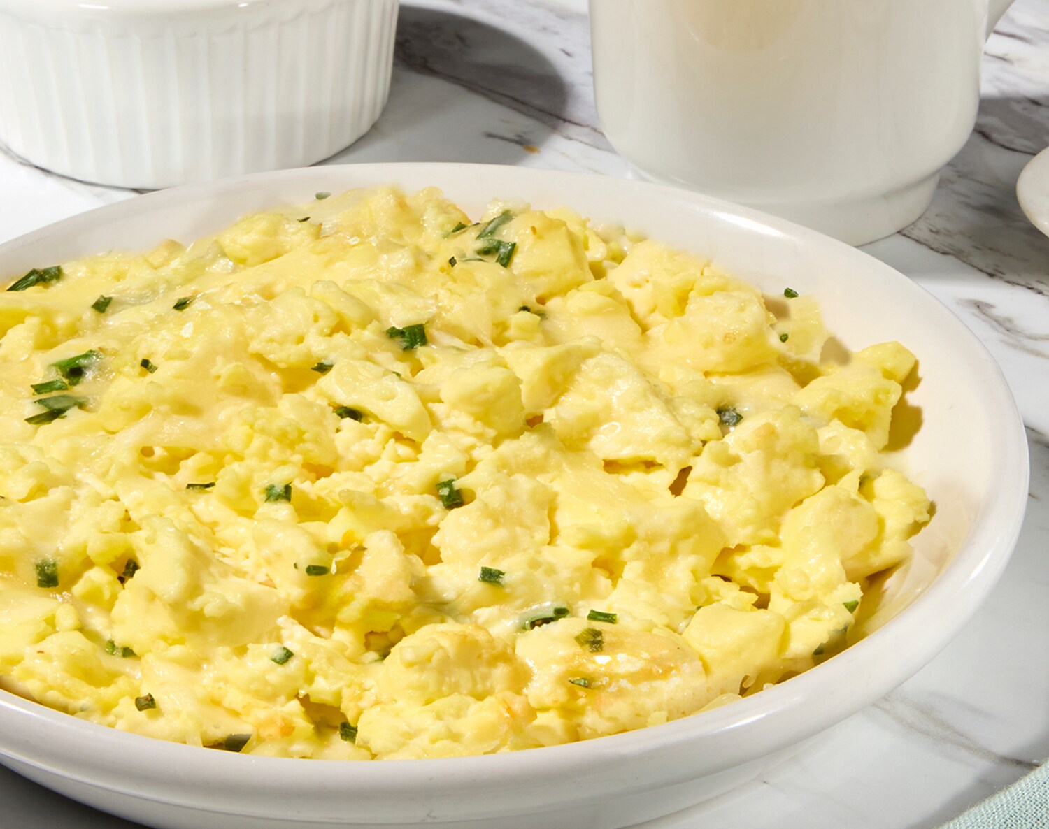 FreshDirect Scrambled Eggs with Cheese & Chives, Single Serving Meal