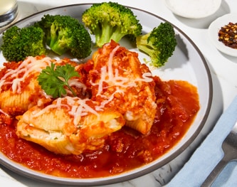 FreshDirect Cheese-Stuffed Shells with Broccoli, Single Serving Meal