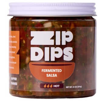 Ziplife Foods Zip Dips Fermented Salsa, Hot