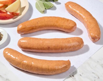 Pasture-Raised Heritage Pork Smoked German-Style Bratwurst, Non-GMO, Raised w/o Antibiotics