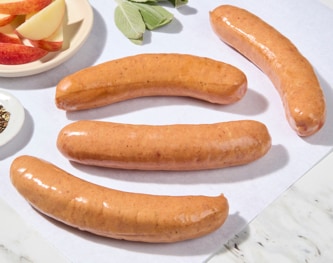 Pasture-Raised Heritage Pork Smoked German-Style Bratwurst, Non-GMO, Raised w/o Antibiotics