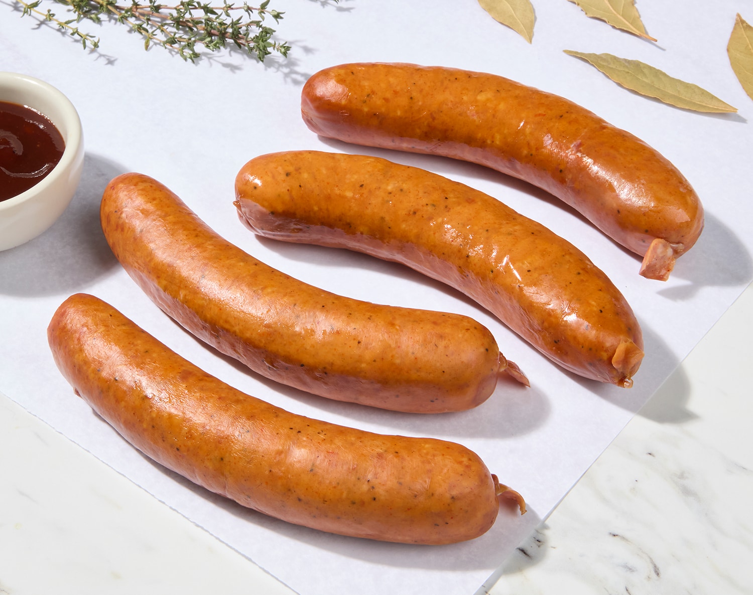 Pasture-Raised Heritage Pork Smoked Andouille Sausage, Non-GMO, Raised w/o Antibiotics, image 1 of 2 slides