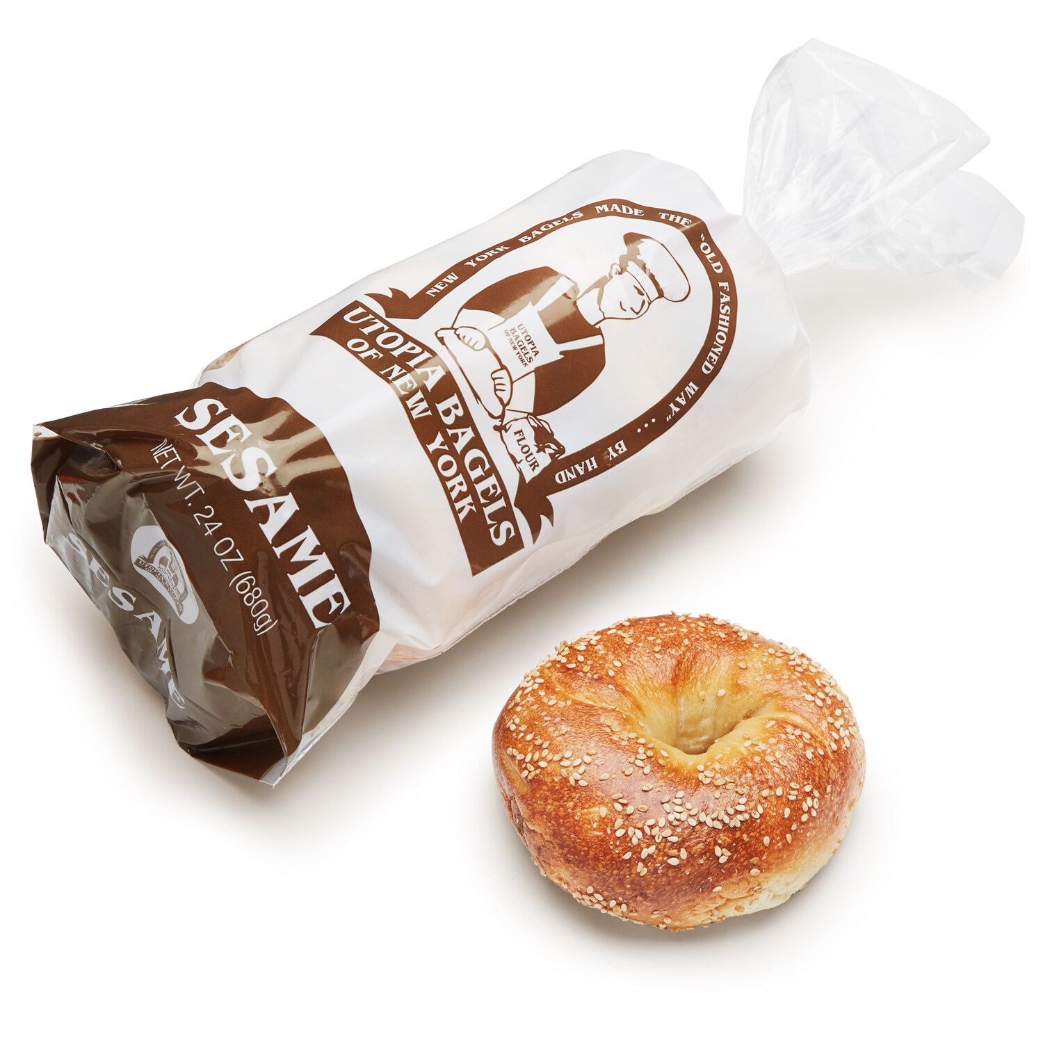 Utopia Bagels of New York Sesame Bagels FreshDirect