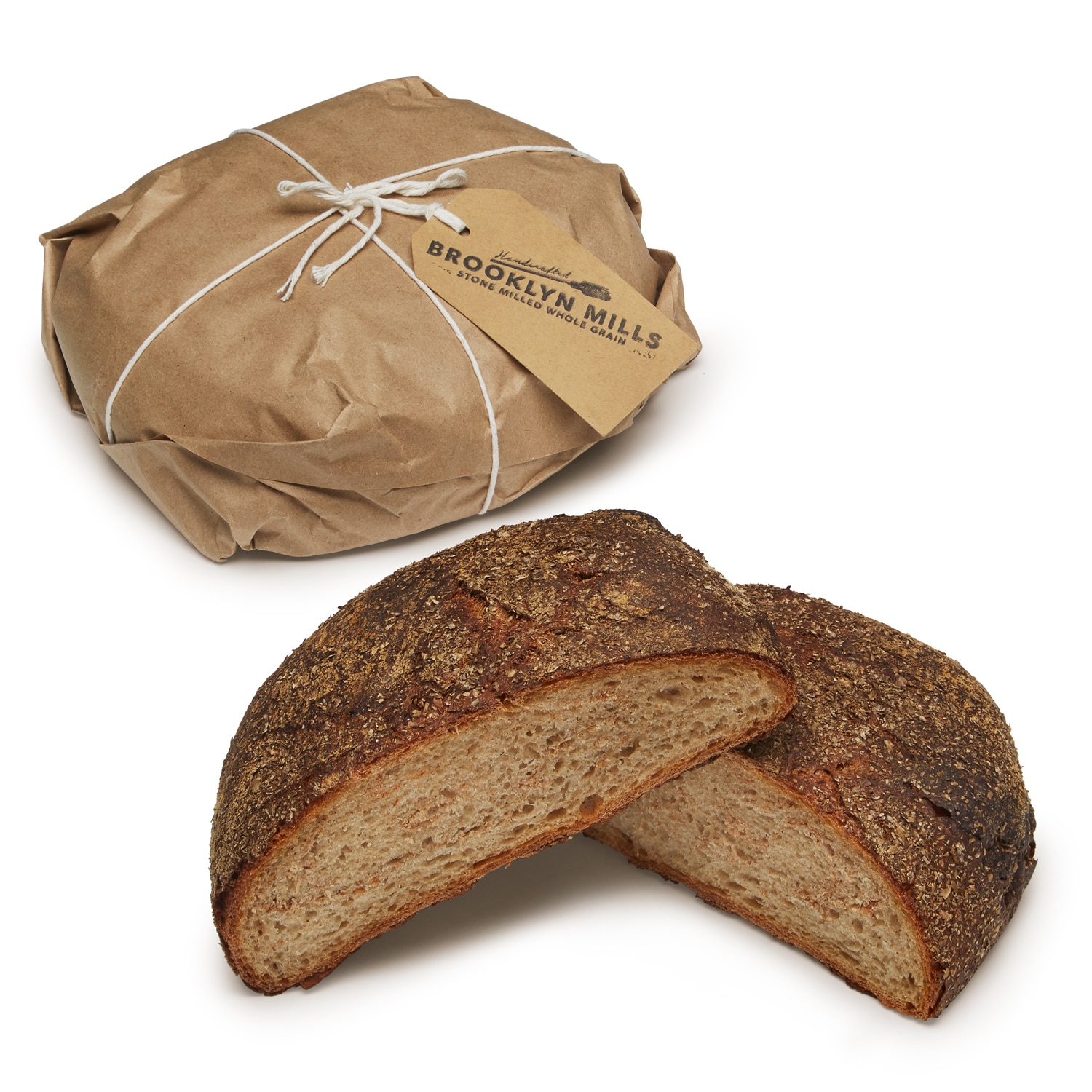 Brooklyn Mills Stone Ground Whole Grain Peasant Bread, Frozen