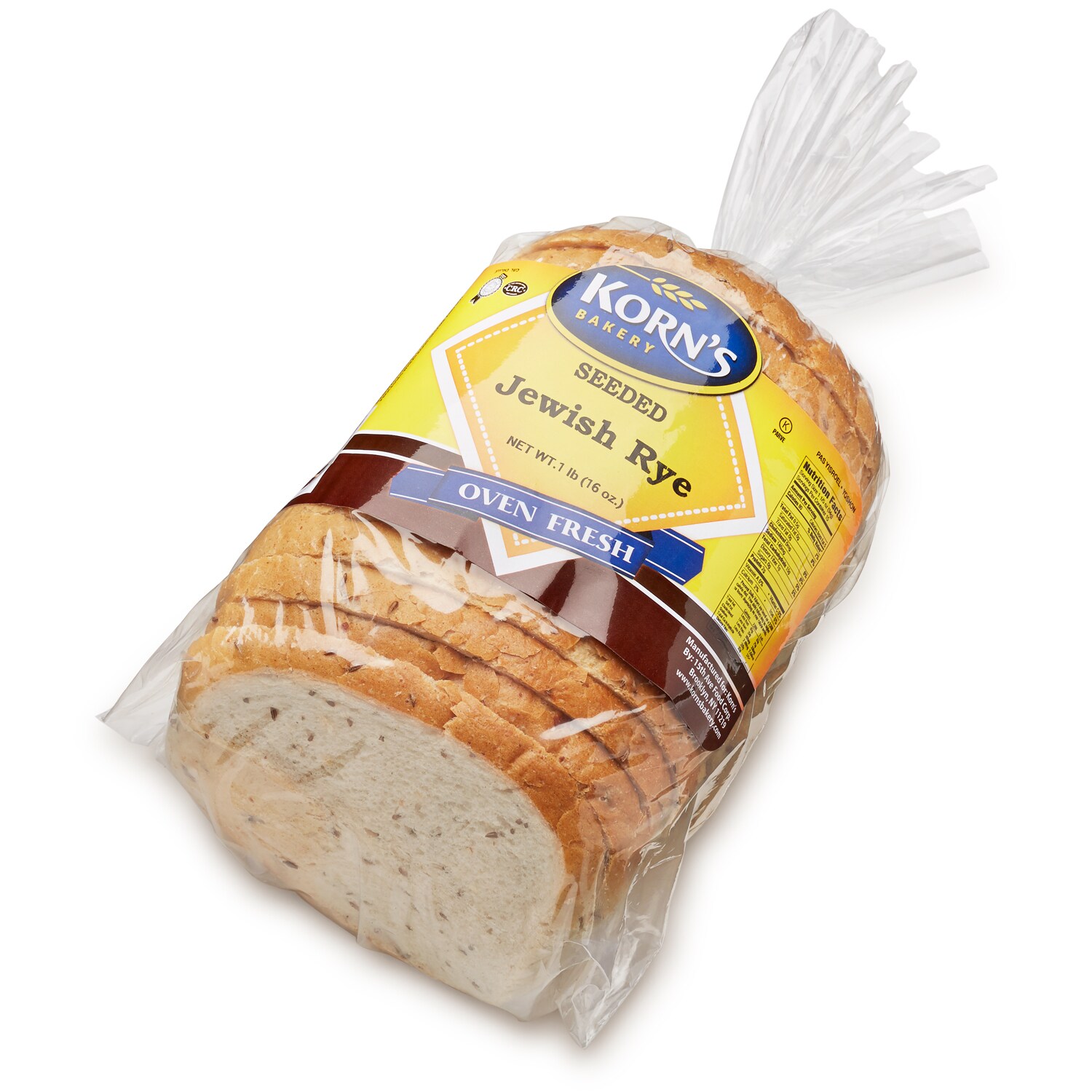 Korn's Bakery Seeded Jewish Rye Bread