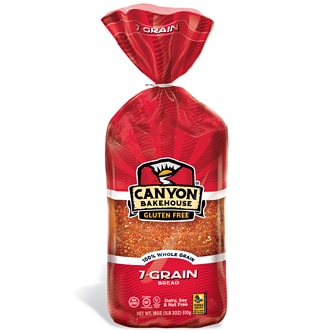 Canyon Bakehouse Gluten Free 7 Grain Bread, Frozen