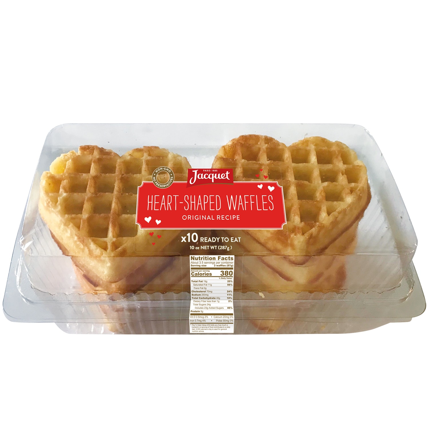 Jacquet Heart-Shaped Waffles