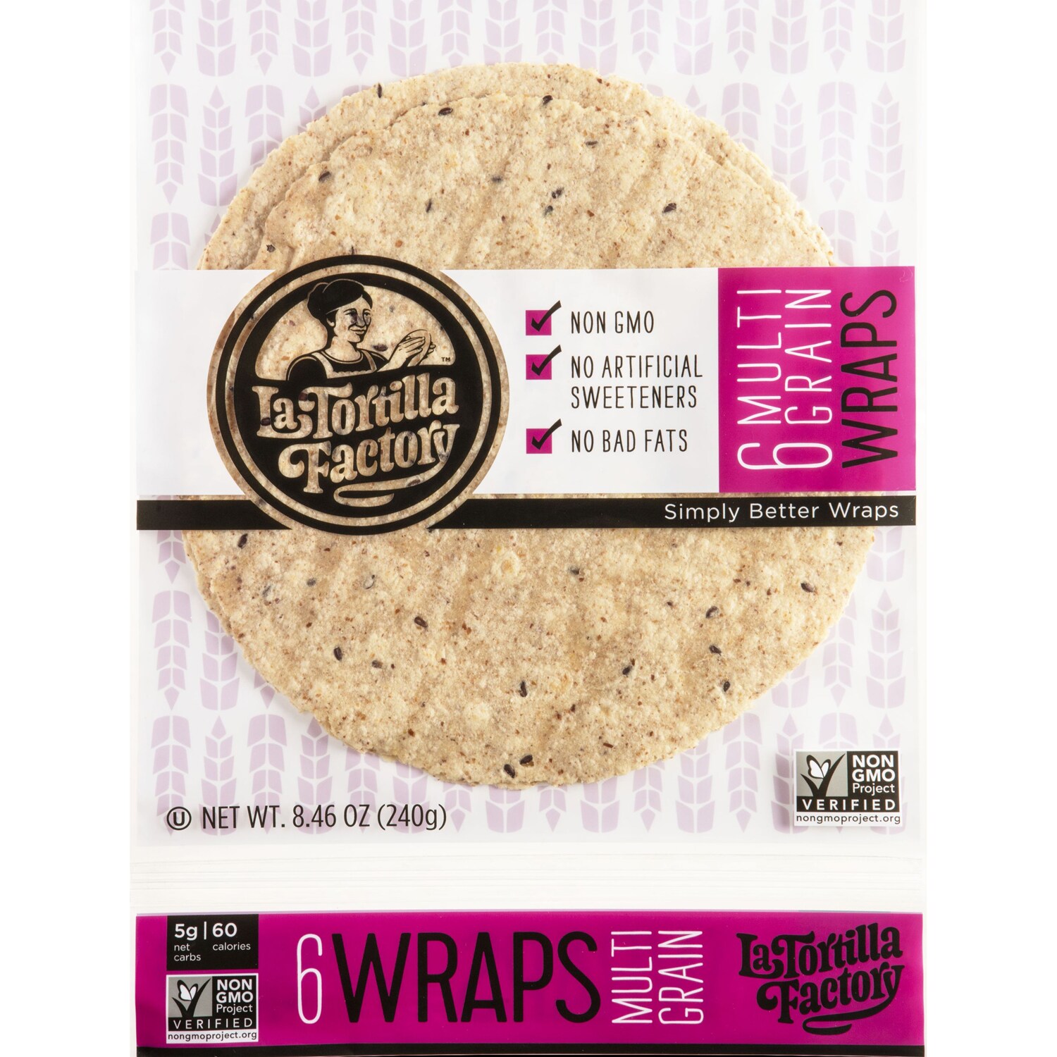 La Tortilla Factory Wraps, Multi Grain