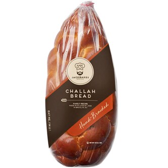 Jack Bakes Hand-Braided Challah Bread, Frozen