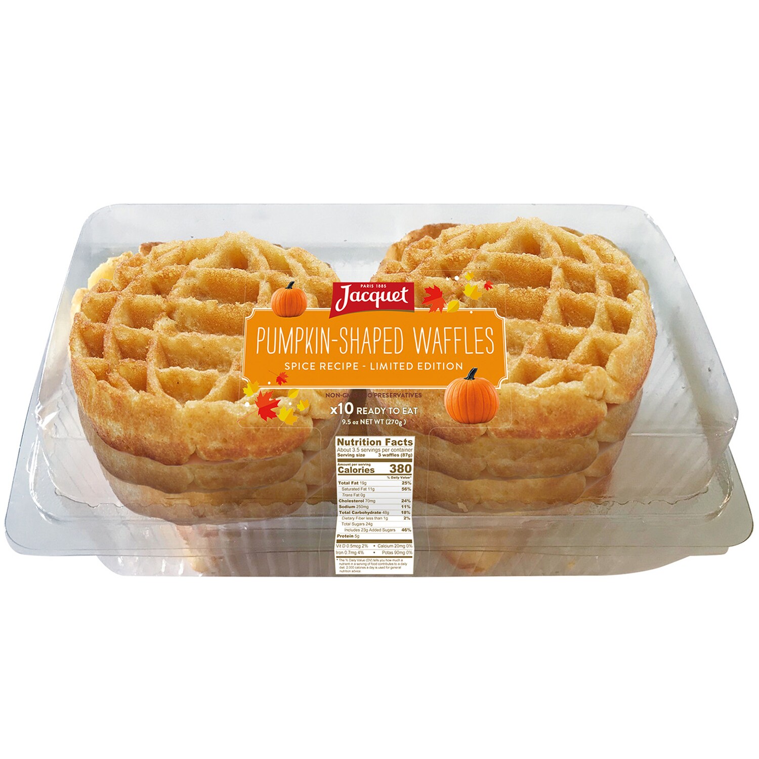 Jacquet Pumpkin-Shaped Waffles