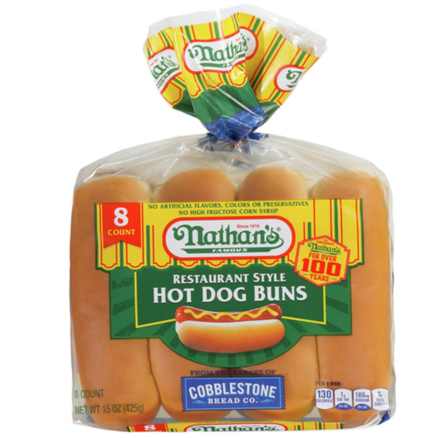 Nathan's Famous Restaurant Style Hot Dog Buns