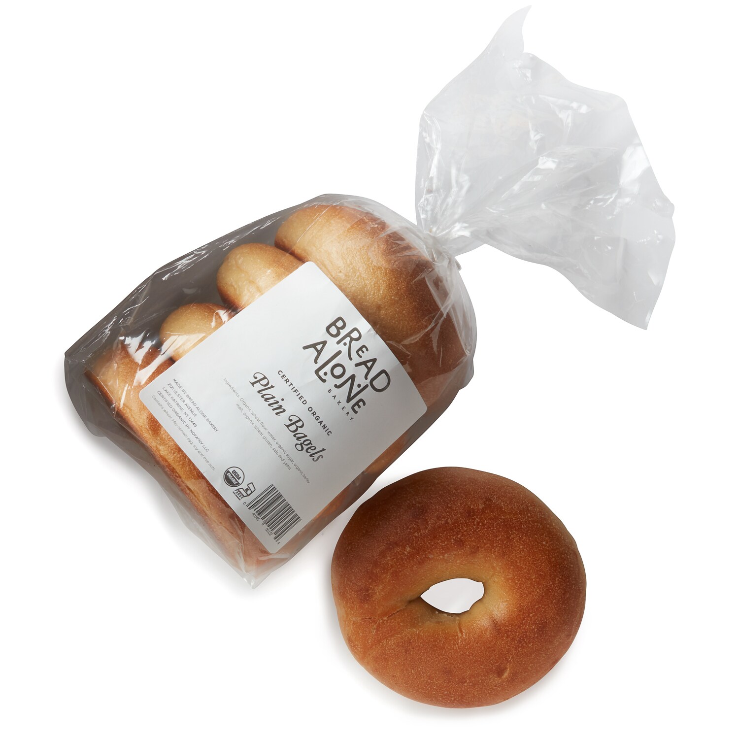 Bread Alone Organic Bagels, Plain