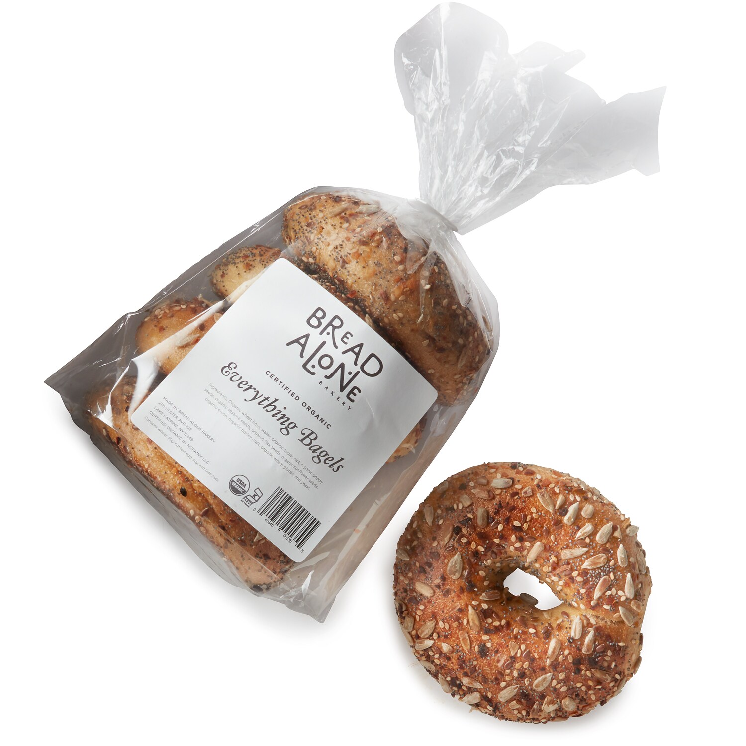Bread Alone Organic Bagels, Everything