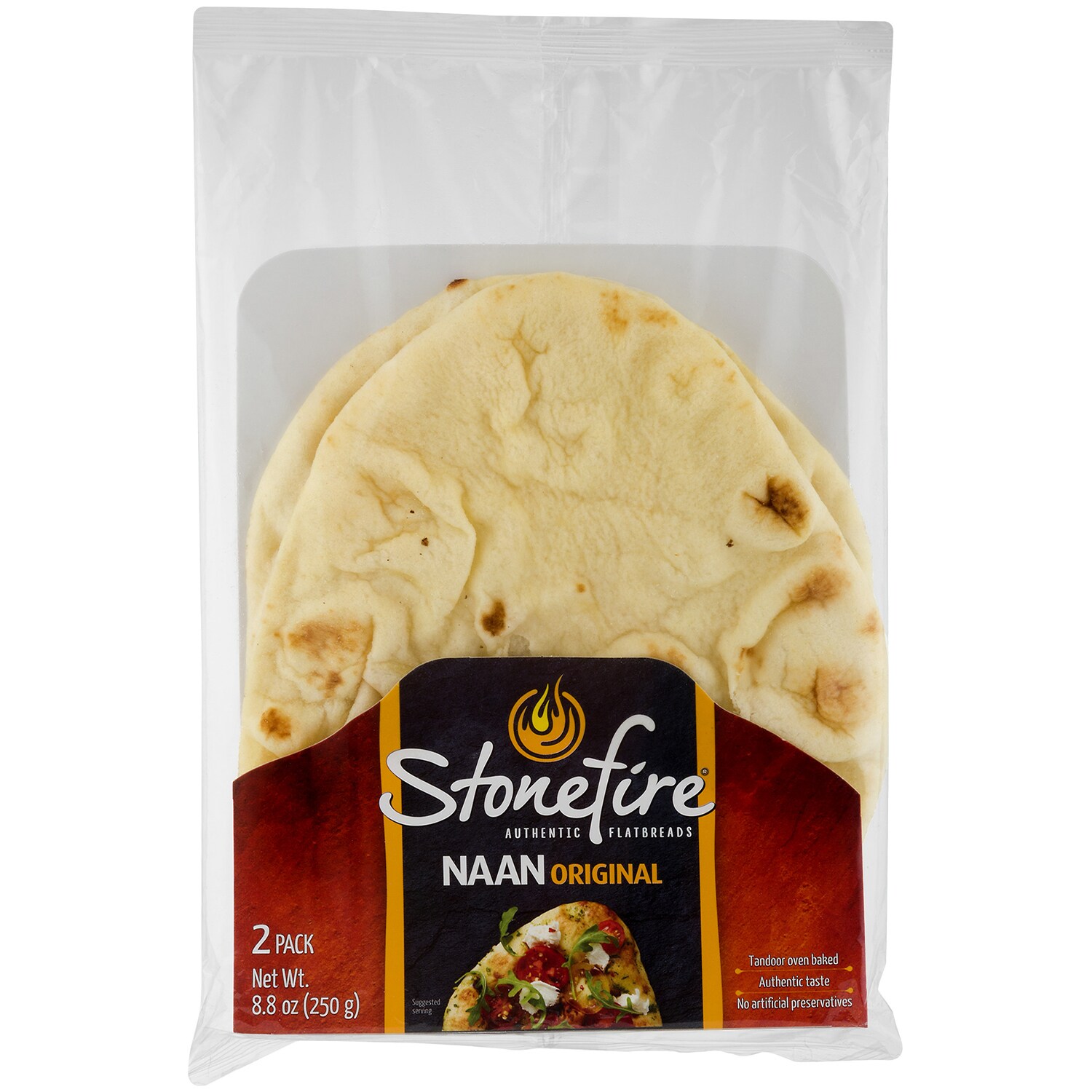 Stonefire Naan Bread, Original, Frozen