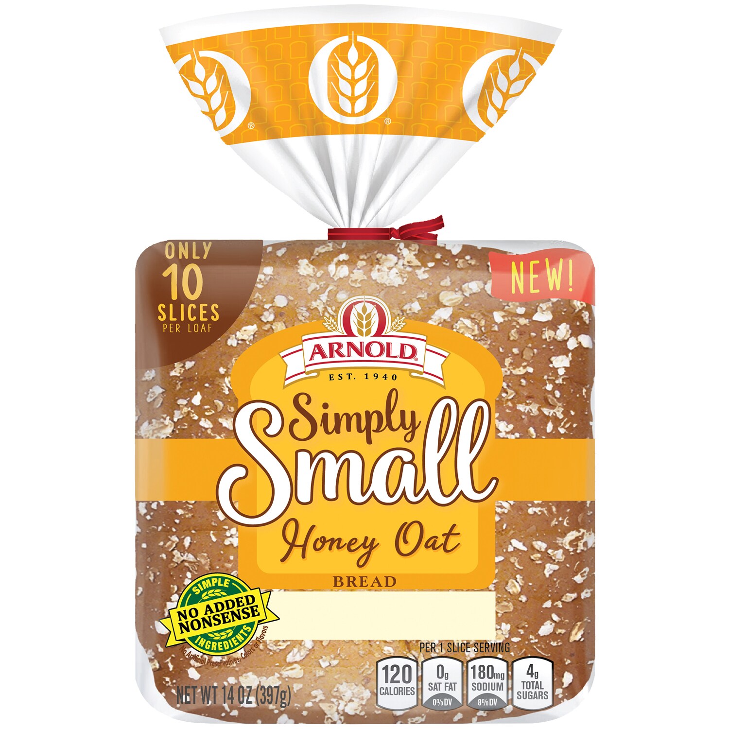 Arnold Simply Small Honey Oat Bread