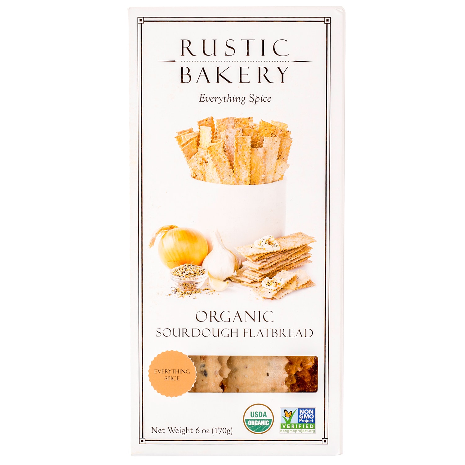 Rustic Bakery Organic Sourdough Flatbread, Everything Spice