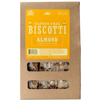 The Gluten Free Bakery Almond Chocolate Chip Biscotti