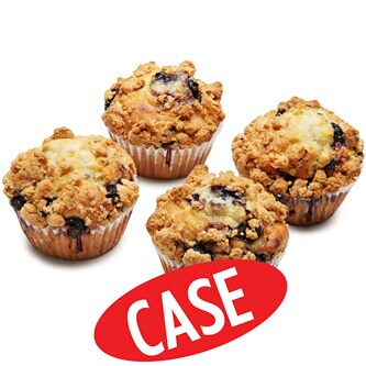 Morrisons Muffins, Blueberry Crumb, Case