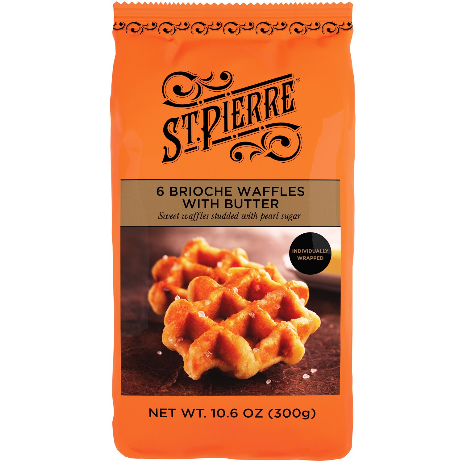 St. Pierre Brioche Waffles with Butter, Frozen