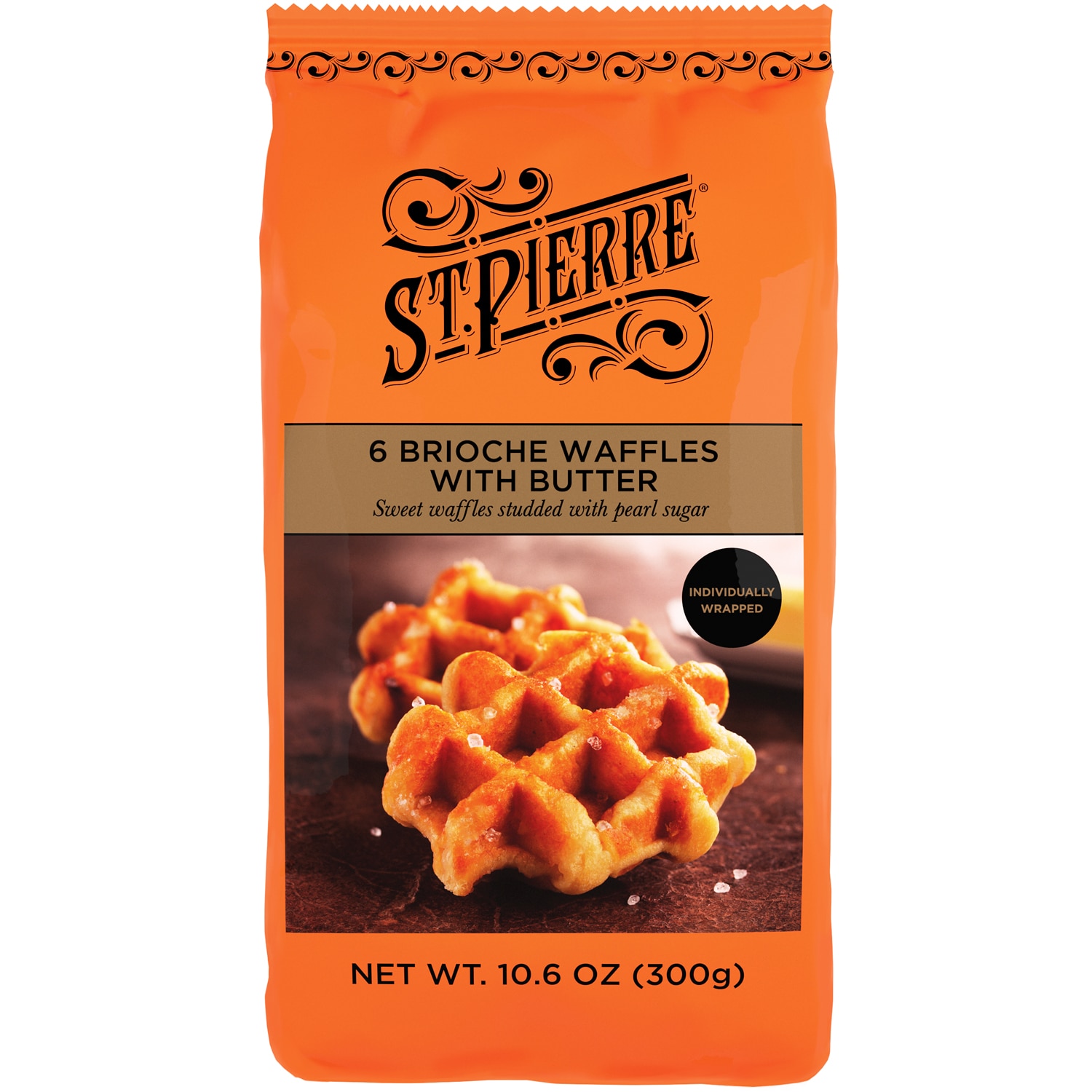 St. Pierre Brioche Waffles with Butter, Frozen