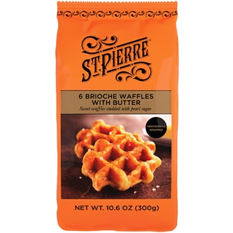 St. Pierre Brioche Waffles with Butter, Frozen