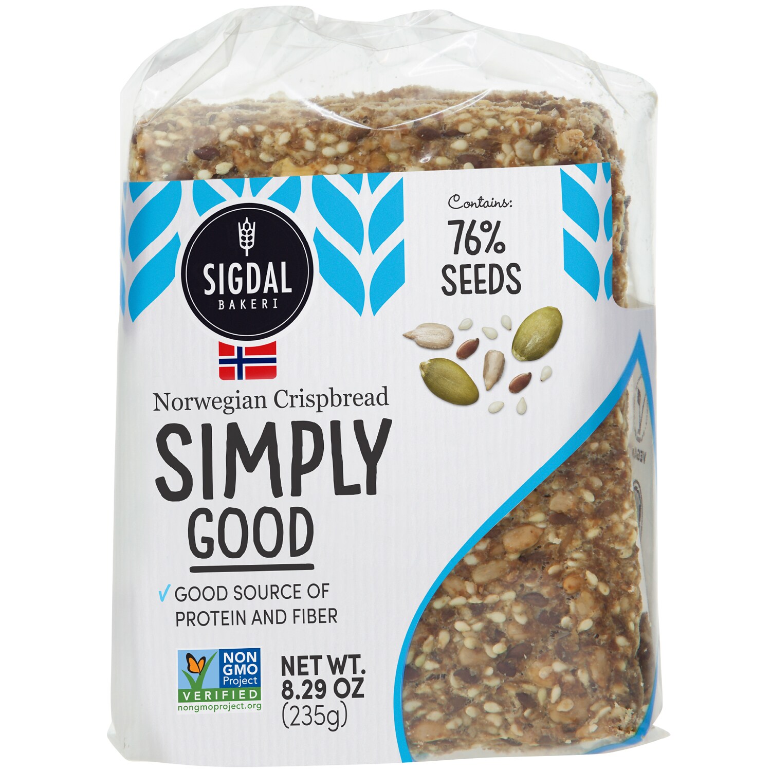 Sigdal Bakeri Norwegian Crispbread, Simply Good