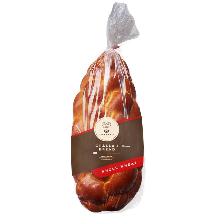 Jack Bakes Whole Wheat Challah Bread, Frozen