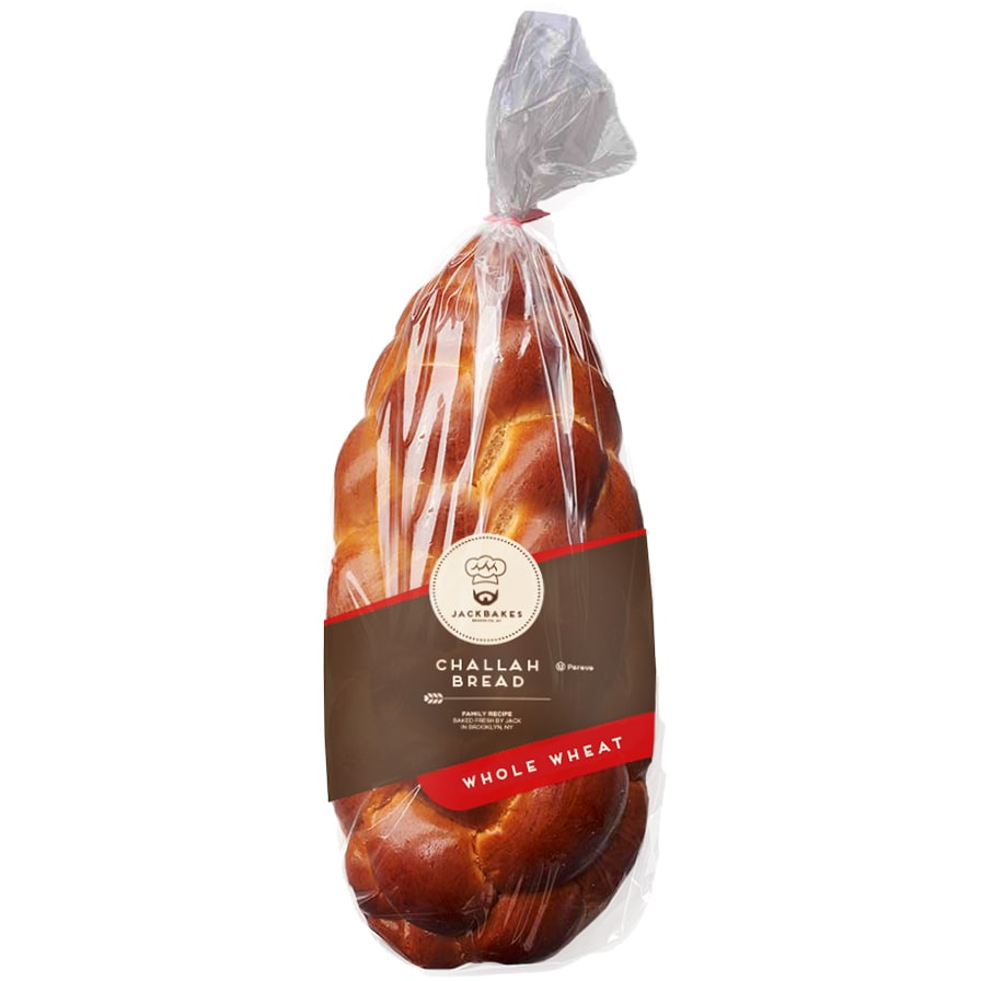Jack Bakes Whole Wheat Challah Bread, Frozen