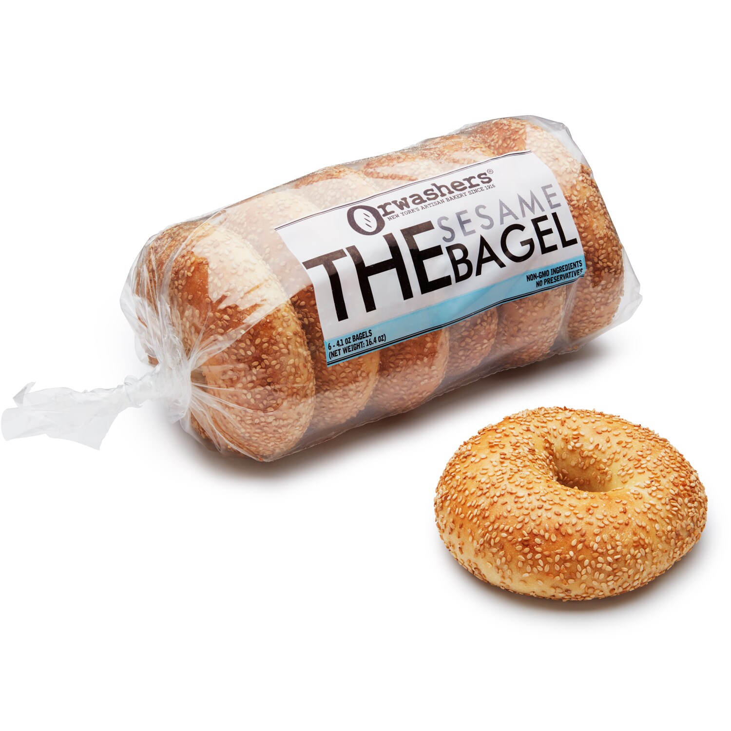 Orwashers The Sesame Bagels, Frozen