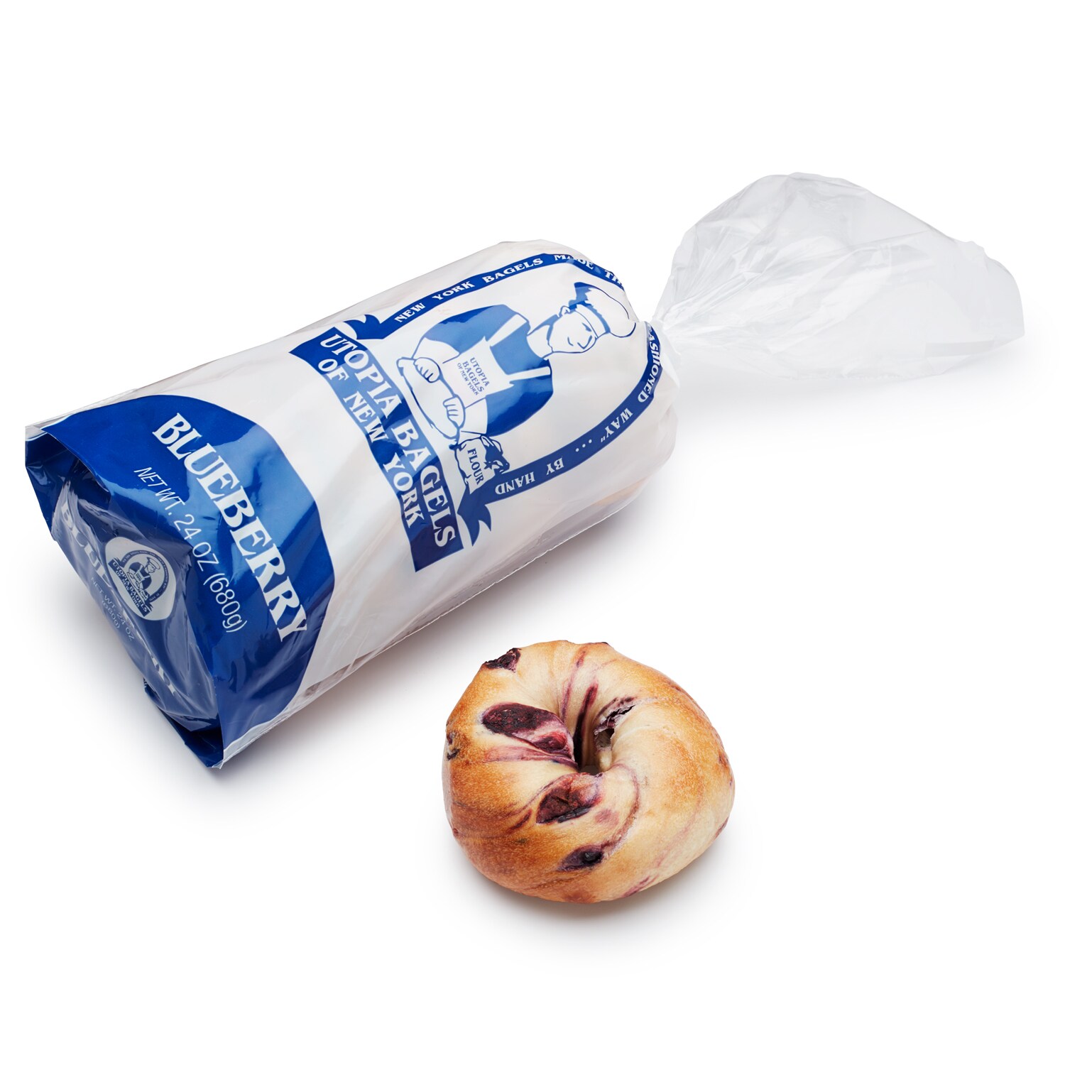 Utopia Bagels of New York Blueberry Bagels, Frozen