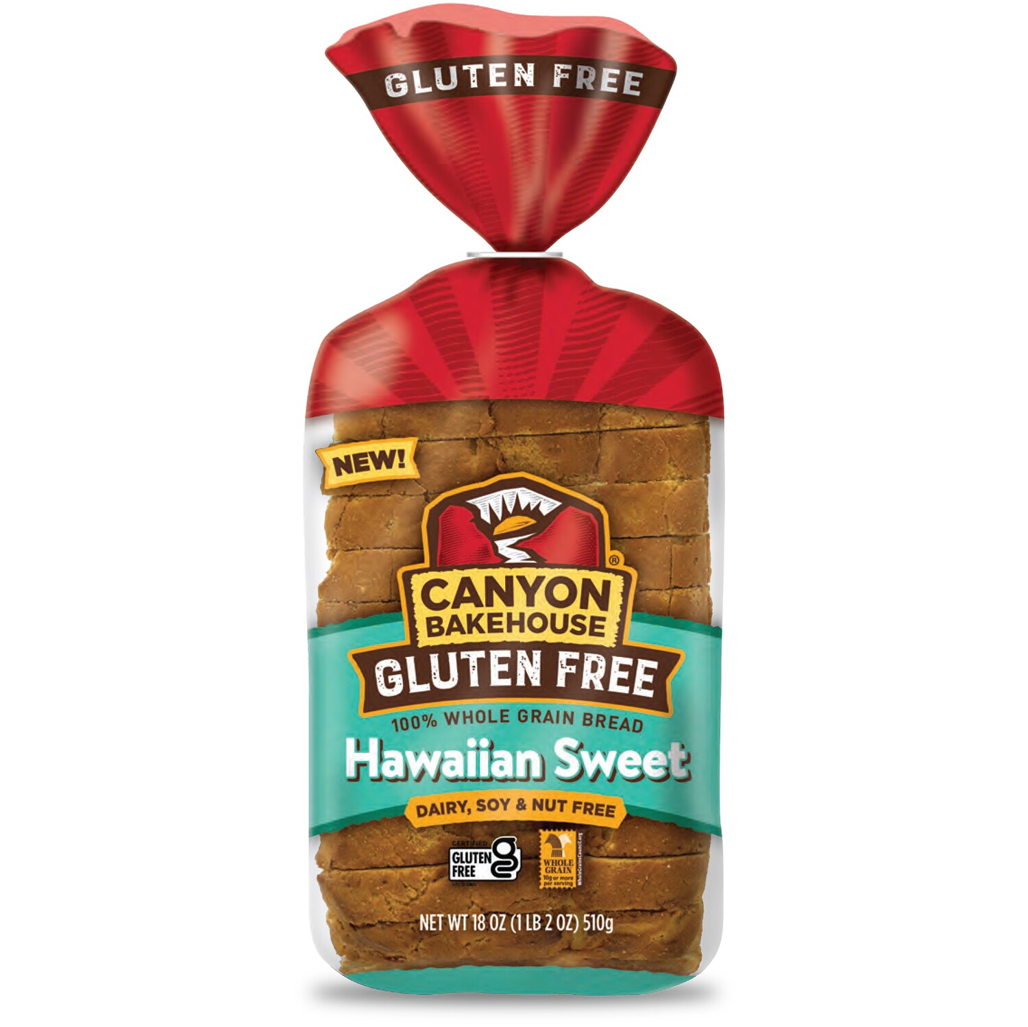 Canyon Bakehouse Gluten Free Hawaiian Sweet Bread, Frozen
