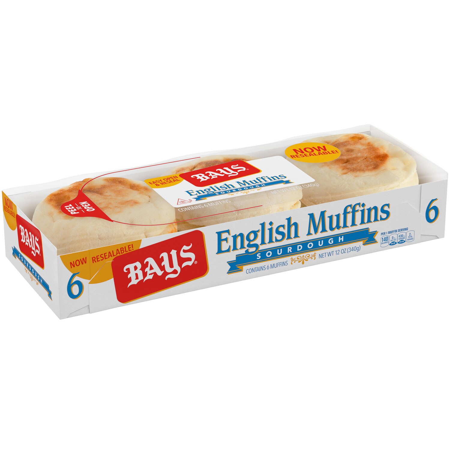 Bays English Muffins, Sourdough, Frozen