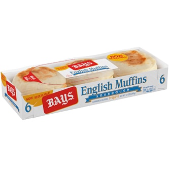 Bays English Muffins, Sourdough, Frozen