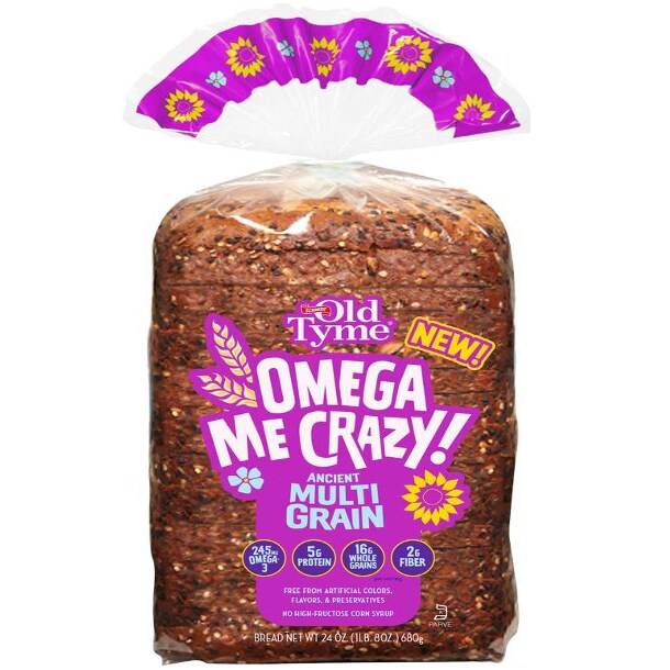 Schmidt Old Tyme Omega Me Crazy! Ancient Multi Grain Bread