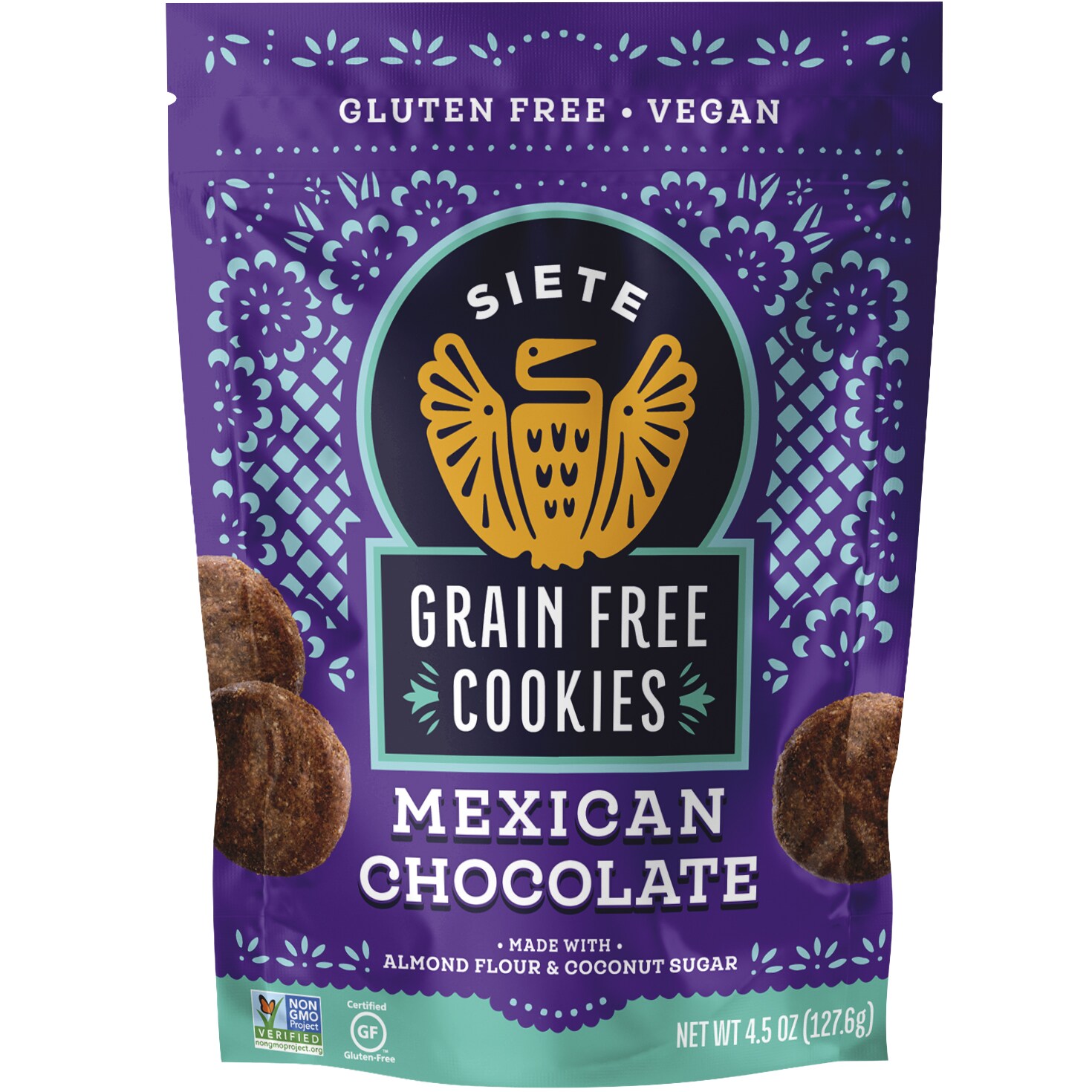 Siete Grain Free Cookies, Mexican Chocolate