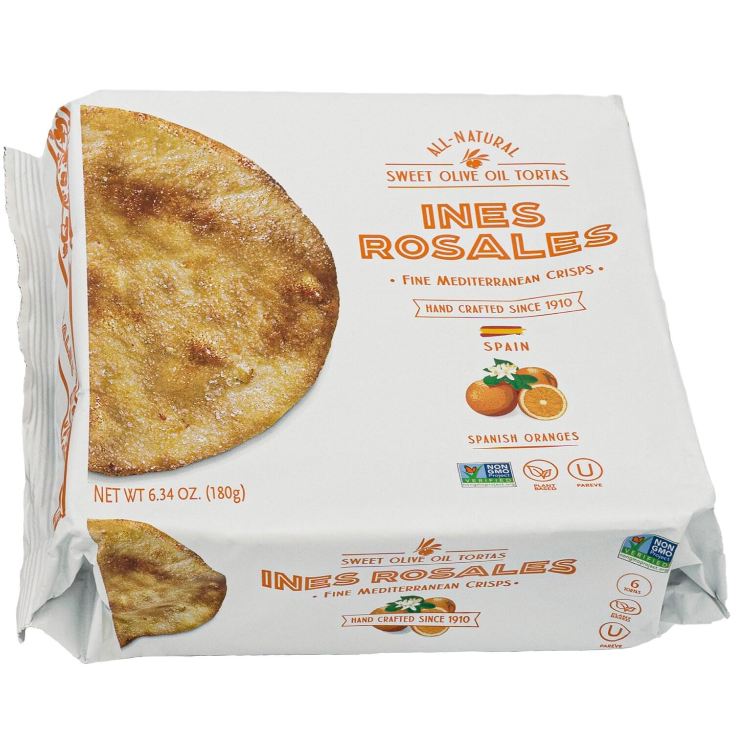 Ines Rosales Sweet Olive Oil Tortas, Orange
