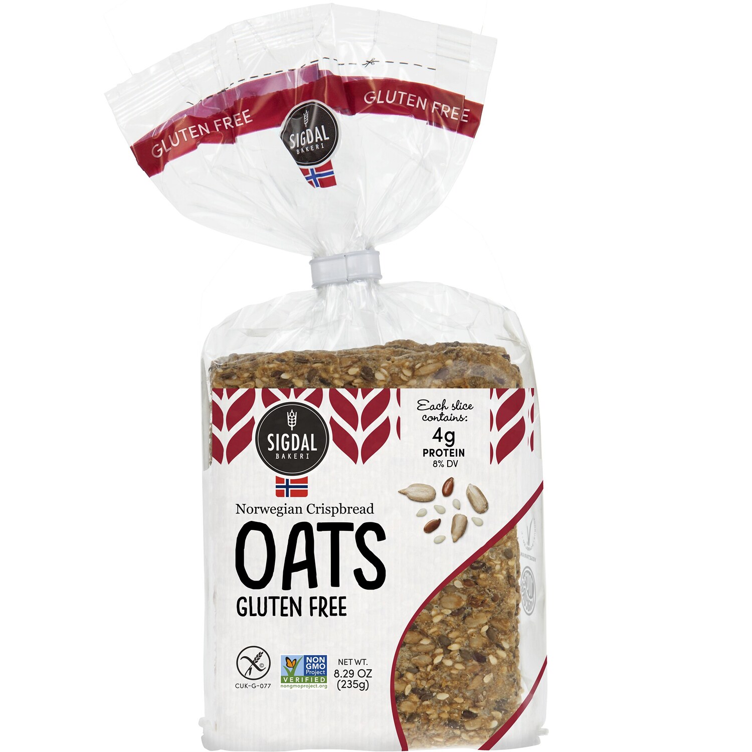 Sigdal Bakeri Norwegian Crispbread, Gluten Free Oats