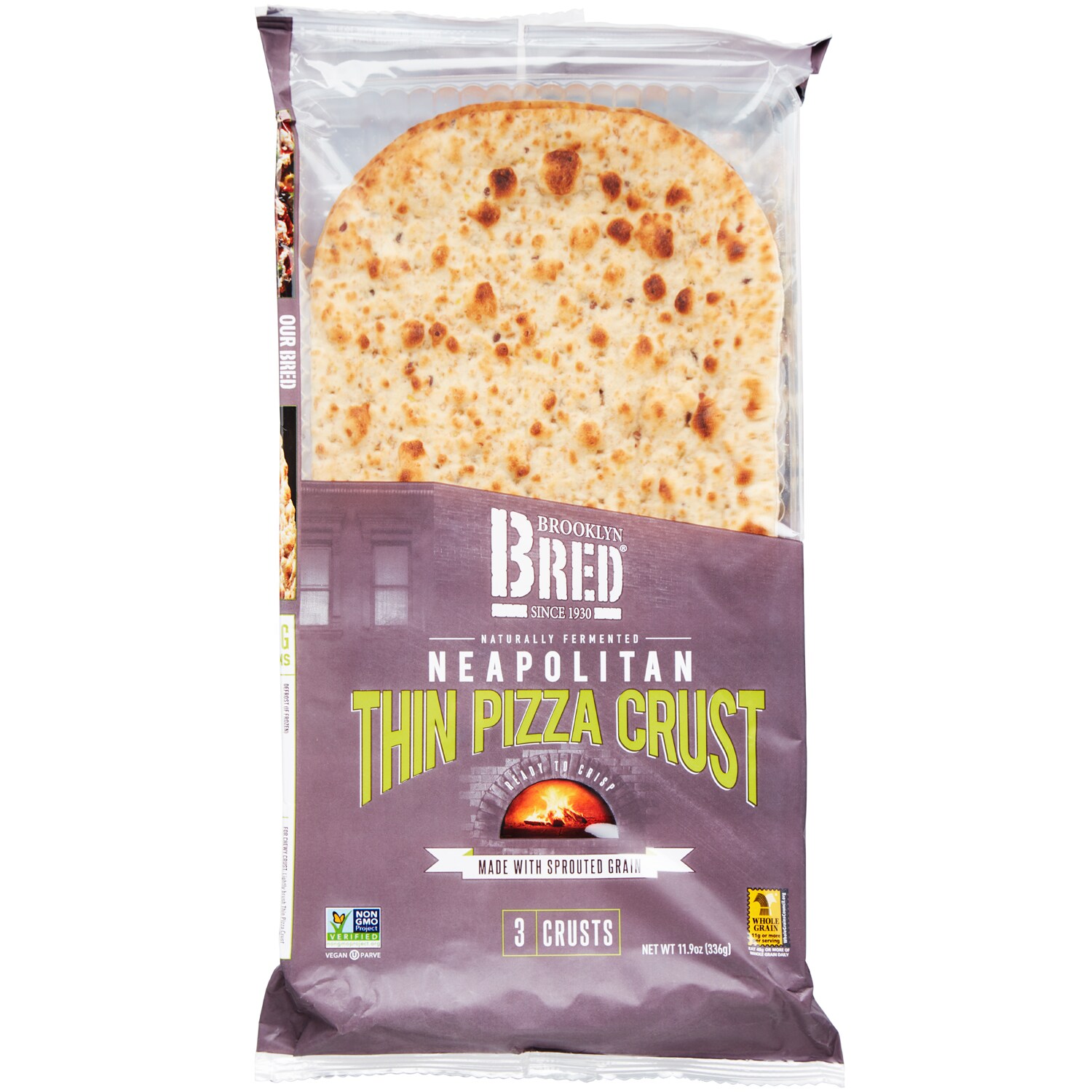 Damascus Bakeries Brooklyn Bred Neapolitan Thin Pizza Crust, Sprouted Grain