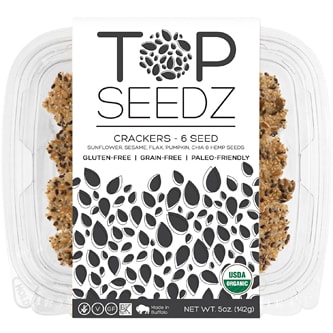Top Seedz Organic Crackers, 6 Seed