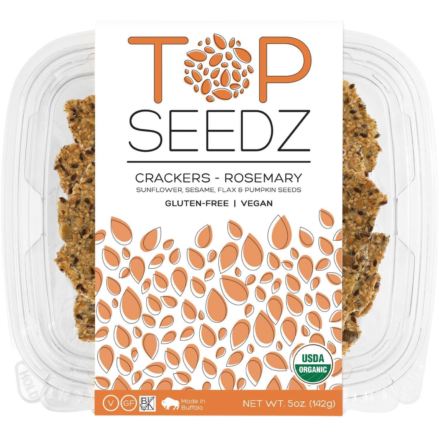 Top Seedz Organic Crackers, Rosemary