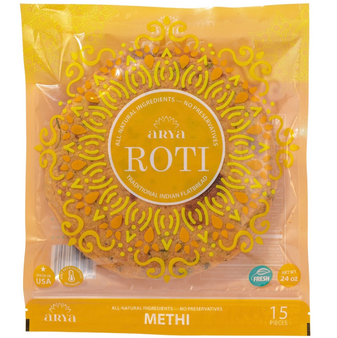 Arya Roti, Methi